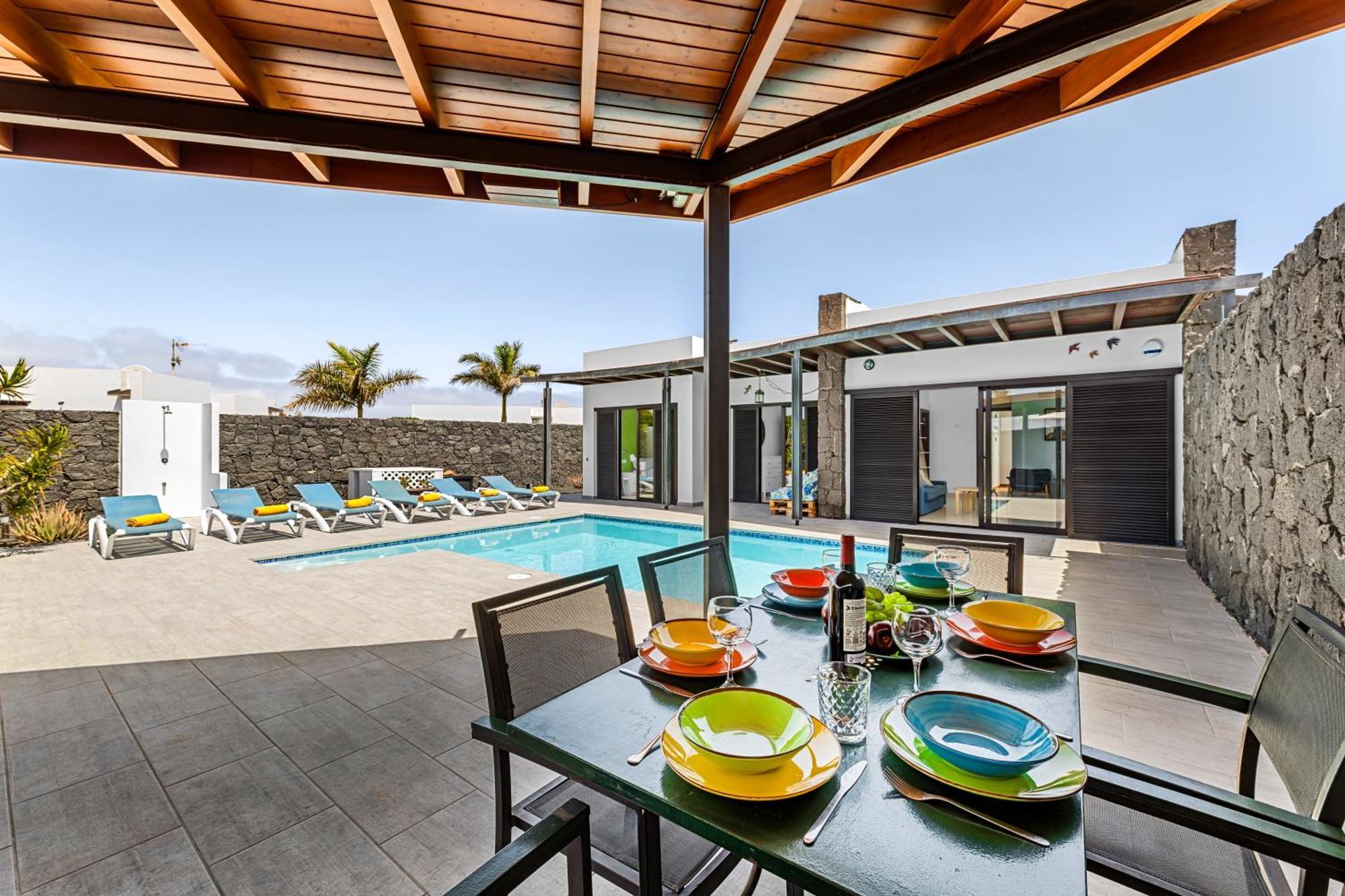 3 Bedroom Villa With Private Pool Close To Papagayo Beach Playa Blanca  Exterior foto